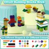 ekuzi Building Bricks Compatible with Lego Classic - 300 Pieces Basic Bulk Building Blocks in Random Color - Mixed Shape