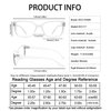 OCCI CHIARI Womens Reading Glasses 2.50 Reader Glasses 250(1.0 1.5 2.0 2.5 3.0 3.5 4.0 5.0 6.0)
