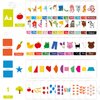 merka Toddler Flash Cards, Set of 64 Alphabet, Letters, Colors, Shapes and Numbers, Baby Learning Cards, Educational, Preschool, Toddler Flashcards, Double-Sided, for Toddlers 1-4 Years