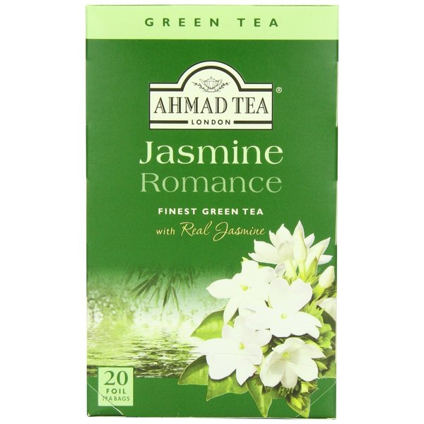 Ahmad Tea Jasmine Romance Green Tea, 20-Count Box