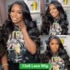 Cikana 30 Inch Body Wave 13x6 Lace Front Wigs 180% Density Transparent Lace Frontal Wigs Pre Plucked Bleached Knots Body Wave Wigs Human Hair for Women Glueless 13x6 Lace Front Wigs Natural Hairline