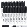 Shuttle Art Permanent Markers, 30 Pack Black Permanent Marker set,Fine Point, Works on Plastic,Wood,Stone,Metal and Glass for Doodling, Marking