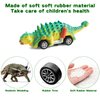 FFTROC Dinosaur Toys for Kids 3-5 Pull Back Cars 6 Pack - Monster Trucks Toys for 3 4 5 Year Old Boys Toys Birthday