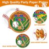 50PCS Baseball Party Paper Plates for Baseball Birthday Party Decoration 7 Inches Sport Themed Birthday Party Plates Baseball Themed Disposable Dessert Plates for Baseball Birthday Party Supplies