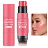 Cream Blush Stick with Brush,Waterproof Multi Cream Blush Stick Makeup,Lightweight,Long-lasting,2 in 1 Multi Stick Blush for Cheeks & Lip Tint & Eyeshadow Makeup(#02 Rose Power)
