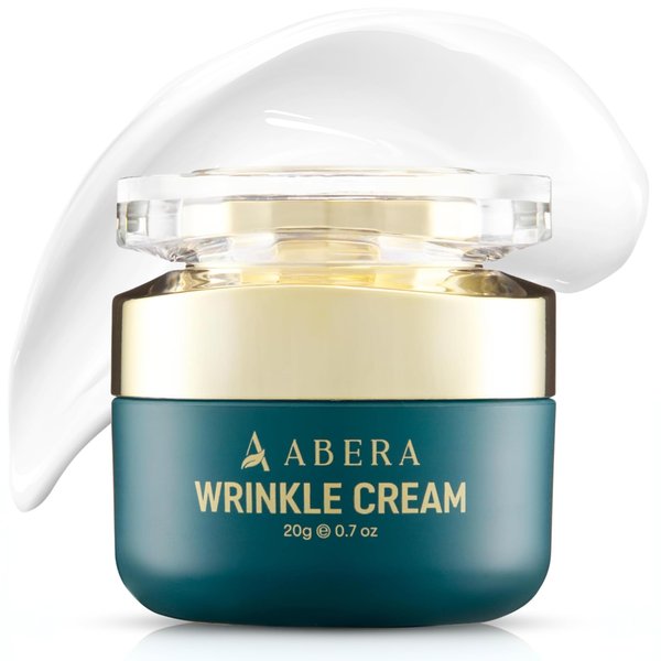 ABERA Anti-Wrinkle Face Cream, Anti-Aging Moisturizer for Fine Lines & Wrinkles, Hydrating Face Cream for Sensitive Skin, 0.7oz