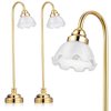 TOYANDONA 2pcs Miniature Dollhouse Lamp, 1 12 Scale Dollhouse Floor Lamp LED Miniature Dollhouse Lights Battery Operated for Dollhouse Decoration Accessories