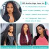 20Inch Deep Wave Lace Front Wigs Human Hair-13x4 HD Transparent Deep Wave Frontal Wigs Human Hair Glueless Curly Wigs for Women 180% Density Curly Lace Front Human Hair Pre Plucked with Baby Hair