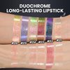 CHARMACY 2 In 1 Multichrome Moisturizing Lip Gloss, Double Head Liquid Lipstick, Mirror Waterproof Long Lasting No Fading Lip Balm, Hydrating Lip Plumper Waterlight Glossy Makeup #04