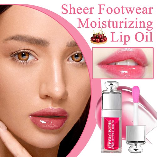 PPPanYiDi 2Pcs Hydrating Lip Oil, Plumping Lip Gloss,Glossy Refreshing Long Lasting Moisturizing Tinted Lip Glow Oil for Lip Care,Hydrating No-Sticky Lip Stain Balm for Women