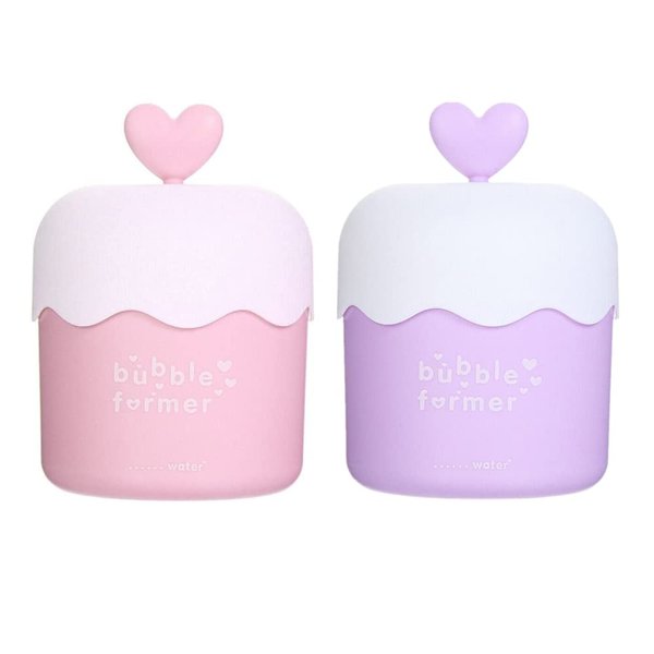 gofidin 2 Pcs Plastic Bubble Foamer, Whip Bubble Maker, Facial Cleanser Foam Maker Cup, Bubble Foamer Device for Face Cleaning