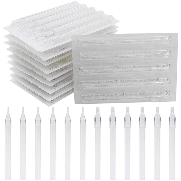 Disposable Tattoo Tips Tubes Long - Autdor 100PCS Mixed Long Tattoo Disposable Tips Tubes for 3RL 5RL 7RL 9RL 3RS 5RS 7RS 9RS 5M1 7M1 Tattoo Needles Tips Round Magnum for Tattoo Supplies (Mixed)