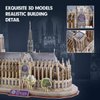 CubicFun 3D Puzzles for Adults Notre Dame de Paris Model Kits 128 Pieces, Puzzle for Kids Ages 8-14 Arts and Crafts Birthday Gifts for Kid Ages 8-12