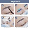 Airbrush Brows Shaping Guides Stickers, Rainbrow Eyebrow Tint Tape Stencils with High Arch/Medium Arch/Flat Brow Options (B-10Pairs per bag)