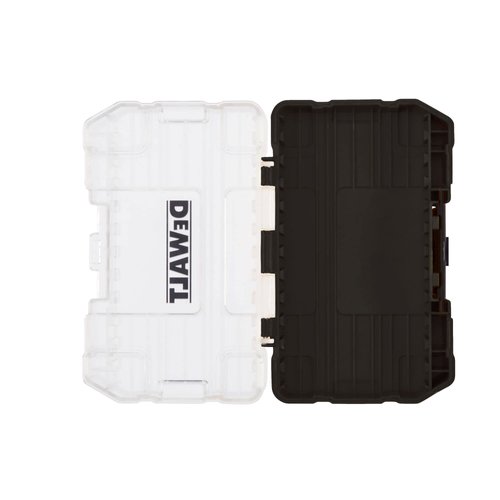 DEWALT ToughCase Tool Box, For Small Parts, 1 Compartment Organizer, Clip Latch For Secure Closing (DWASTCASEBLK)