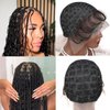 Embroidery Full Double Lace Braided Wig Cap 1Pc, DIY Wig Cap for Crochet Hair Extensions, Crochet Wig Cap with Baby Hair, Wig Making Sew In Crochet Braided Wig Caps Square Base 120 Knots
