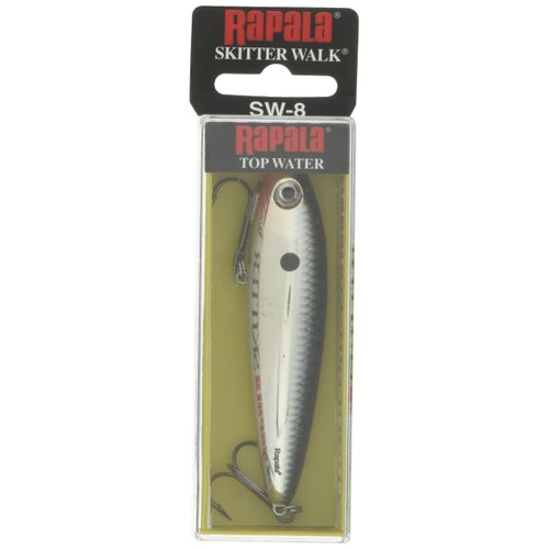 Rapala Skitter Walk 08 Fishing lure, 3.125-Inch, Chrome