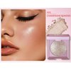 MAEPEOR Face Highlighter Palette 8 Colors Smooth Shimmer Highlighter Palette Longlasting Shiny Face Illuminator Highlighter Makeup (05 Champagne Powder)