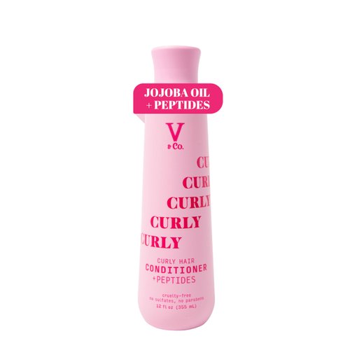 V&Co. Beauty Curly Hair Conditioner with Peptide Technology, 12 oz