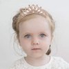 ANBALA Small Tiara Crown with Hair Comb, 3 Pack Mini Tiara Crown Princess Crystal Shiny Hair Accessories for 2 3 4 5 6 7 8 13 Years Girls Hair Dectoration Styling Cute Hair Accessories