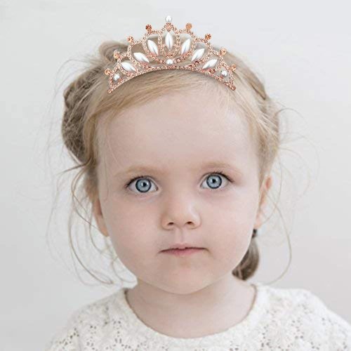 ANBALA Small Tiara Crown with Hair Comb, 3 Pack Mini Tiara Crown Princess Crystal Shiny Hair Accessories for 2 3 4 5 6 7 8 13 Years Girls Hair Dectoration Styling Cute Hair Accessories