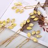 6 Packs Bride Gold Leaf Hair Pins, Vintage Leaves Hair Clip for Wedding Hair Pins, Bride and Bridesmaid Hairstyle Accessories