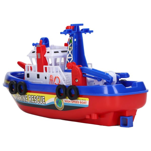 Floating Bath Toy Boat , Battery Operated Toy Ship for Kids,Kids Pool Toy Light Up Float Bathtub Toy Boat with Water Sprinkler with Water Sprinkler, Birthday Boys and Girls,