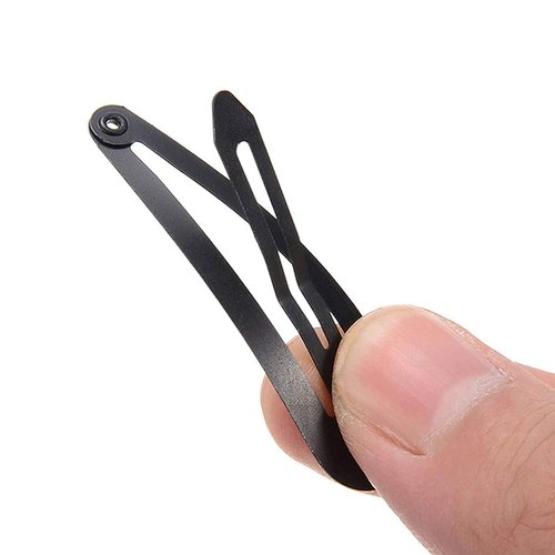 Medsuo 30pcs Black Barrettes Metal Snap Hair Clips Non-slip Flat Barrettes Accessories for Kids, Girls and Women for Fine, Thin, Thick, and Curly Hair Types