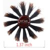PERFEHAIR Boar Bristle Round Brush-1.3 inch, Pack of 2, Small Round Brushes for Blow Drying Styling Short, Fine, Thin Hair & Beard