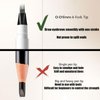Magic Eyebrow Pencil, Microblading Eyebrow Pen, Waterproof Liquid Pencil with 4 Tip Brow Pen Creates Hair Like Natural Brows, Last All Day (Light Brown)