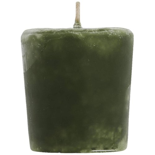 Aroma Naturals Votive Candles Essential Oil with Juniper Spruce and Basil, Evergreen Holiday, 6 Count