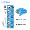 CELEWELL CR1632 5 Pack CR 1632 Battery Lithium 3v for Garmin Vivofit Jr Key Fob Replacement 【5-Year Warranty】