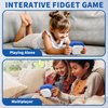 Intoypad Pop Game Light Up Fidget Toy for Kids, 6 Modes LED Screen Quick Push Pop Game Controller Electric Fidget Popper Game Bubble Road Trip Car Game Birthday Toys for Kids Boys Blue