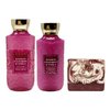 Bath & Body Works Bourbon Strawberry & Vanilla Duo Gift Set with a Cherry On Top Bar Soap - Body Wash and Body Lotion - Full Size