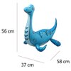 Self standing Dinosaur Tyrannosaurus Animal Balloons for Birthday Party Baby Shower Decoration Kit Inflatable Party Supplies Decorations Gift Kids and Adults (3D Plesiosaur Blue)