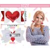 Whaline 4Pcs Valentine's Day Hair Bow Clips Heart Sequins Hairgrips Glitter Red Pink Hair Barrettes Sparkly Alligator Hair Pins for Girls Toddlers Teens Wedding Birthday Party Hair Accessories