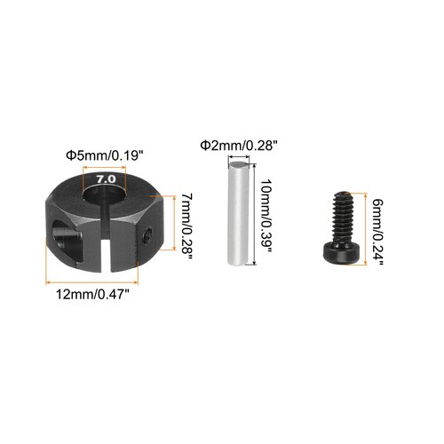 MECCANIXITY Aluminum 12mm 7.0 RC Wheel Nut Wheel Hex Drive with Pins Screws RC Wheel Nut Dustproof for RC Model Car Trucks Off Road Car Upgraded Parts Pack of 4(Black)