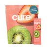 Cure Hydration | Plant-Based Electrolyte Drink Mix | No Added Sugar | FSA & HSA | Dehydration Relief Powder Made with Coconut Water | Non-GMO | Vegan | Pouch of 14 Packets - Strawberry Kiwi
