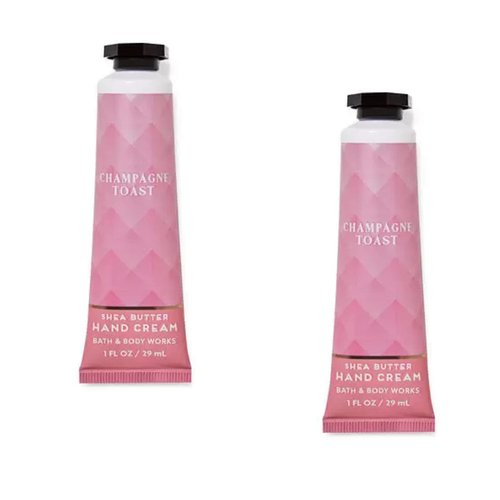 Bath & Body Works Shea Butter Hand Cream Travel Size1.0 Fluid Ounce, 2-Pack (Champagne Toast)