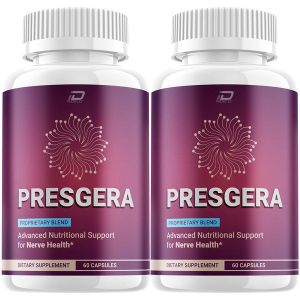 Presgera Capsules – Presgera Advanced Supplement, All Natural Formula to Maintain Healthy Levels, Presgera Maximum Strength, Reviews (2 Pack - 120 Capsules)