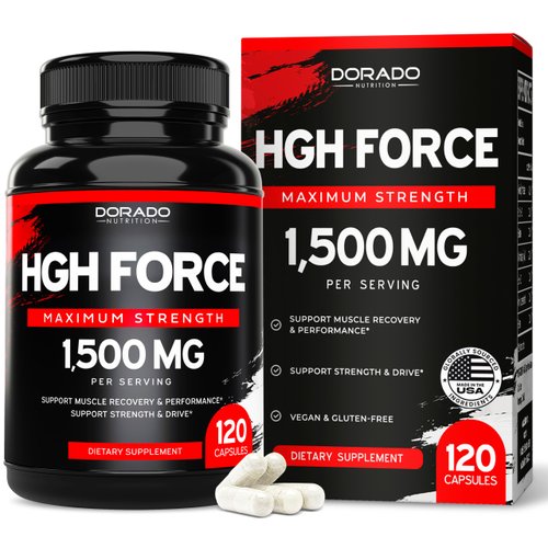 HGH Supplements for Men & Women (120 Count) 1500mg Support Muscle Growth & Healthy Levels of Human Growth Hormone for Men, Promote Healthy Muscle & Recovery For Men Post Workout Supplement - USA Made