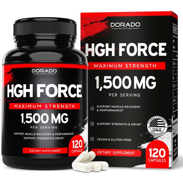 HGH Supplements for Men & Women (120 Count) 1500mg Support Muscle Growth & Healthy Levels of Human Growth Hormone for Men, Promote Healthy Muscle & Recovery For Men Post Workout Supplement - USA Made