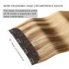 VINBAO Human Hair Extensions Wire Hair Color 10 Light Brown to 16 Blonde Highlight 22in 85g Wire Hair Extensions Invisible Hairpiece Remy Human Hair Extensions (#101616 22in)