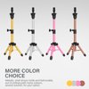 AliLeader 25 Inch Mannequin Head Stand Tripod for Mannequin Head Wig Stand Tripod Wig Head Stand for Training Heads and Canvas Block Head (Mannequin Head Not Included,Pink)