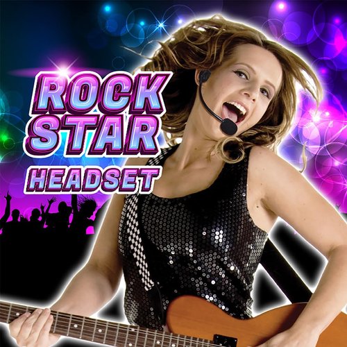 Giraffe Manufacturing Realistic Rockstar Headset Toy Set - Concert Play Accessories for Kids, Concert Costume Prop, Costume Microphone Headset, Britney Spears Headset Mic Costume, Headset Costume Prop