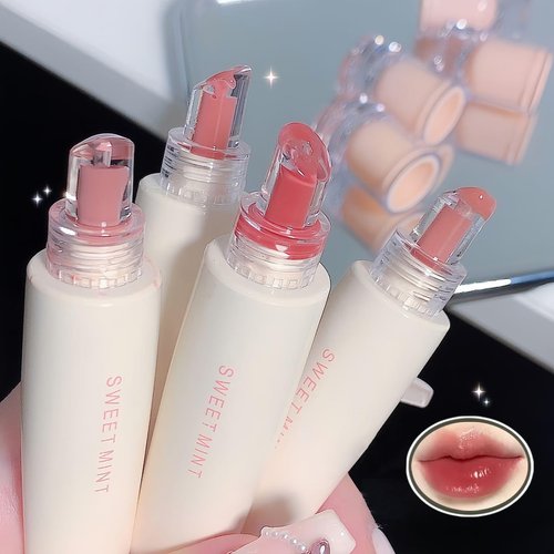 Pakivs 4 Colors Jelly Glossy Lip Gloss Set,Long Lasting Moisturizing Tinted Lip Balm,Plumping Water Lip Glaze, Mirror Hydrating Liquid Lipsticks Brighten Lipstick