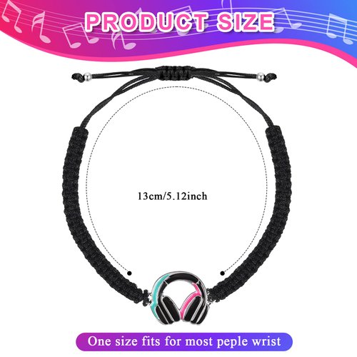 Music Party Favors Bracelets Party Decorations Bracelets Peace Sign Bracelets Hippie Party Supplies Rainbow Peace Bracelets Music Wristband 80s 70s 60s Social Media Favor Themed Music Party (10 Pcs)