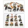 Small Montessori Animal Figures with Flash Cards, Realistic Animal Figurines Toys, Montessori Materials Homeschool Preschool Science Educational Matching Game for Toddler Kids (Zoo)