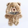 niannyyhouse 20cm Plush Doll Clothes Bear Pattern Onesie Dress Up 8in Kpop Stuffed Doll Clothing (Brown)