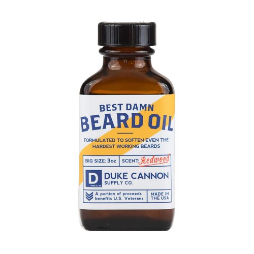 Duke Cannon Supply Co. Beard Bundle: Best Beard Oil, 3oz + Beard Balm, 1.6oz / Made with Natural and Organic Ingredients